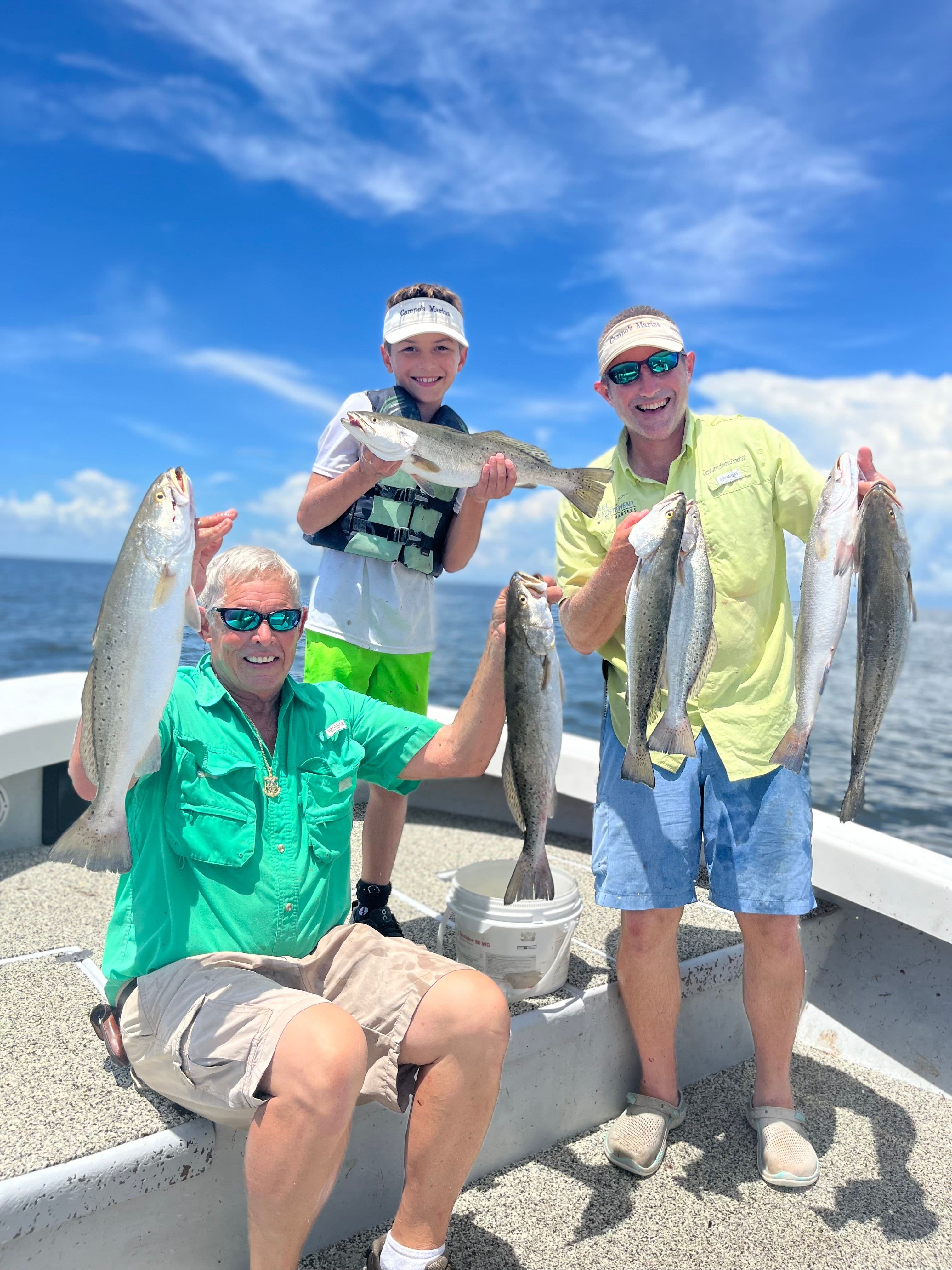 About Captain Jonathan Sanchez at the helm of his charter boat